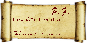 Pakurár Fiorella névjegykártya